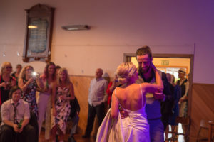 The Bride and Groom during their beautiful first dance